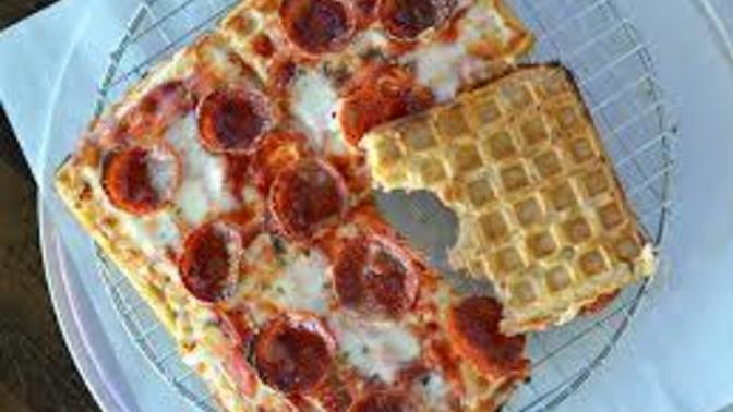 Every had a waffle pizza?