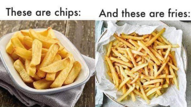 When does a chip become a French fry?