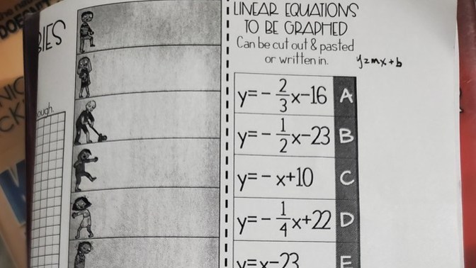 Those Good At Math Can Someone Help With This... Slope Linear Equations?