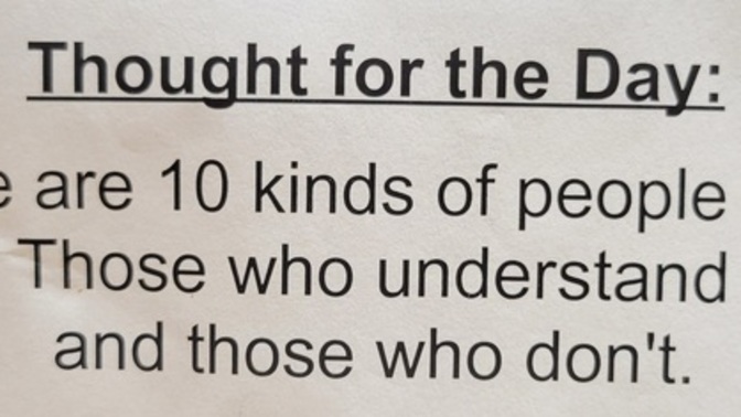 What do you think of this Thought For The Day?