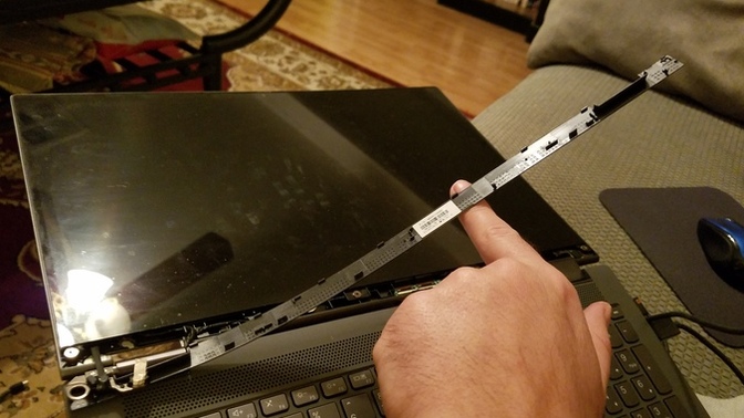 Does anyone know how to fix a laptop hinge?