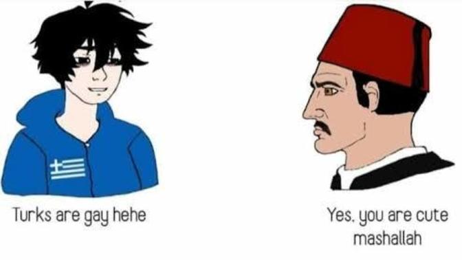 Are Turks and Greek people brothers?
