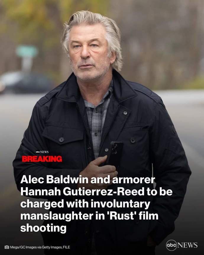 Thoughrs on Alec Baldwin being charged for involuntary manslaughter?