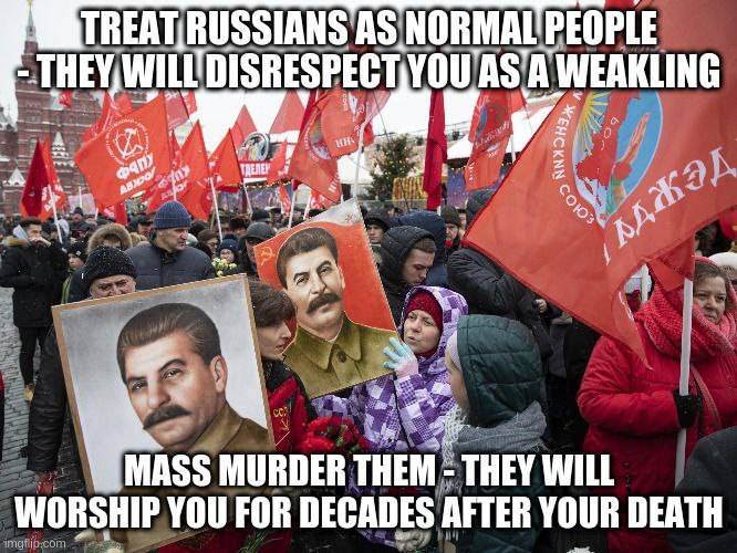 Will Russia always try to regain its "empire" and start again the conquests made by Peter the Great and the great Catherine II?