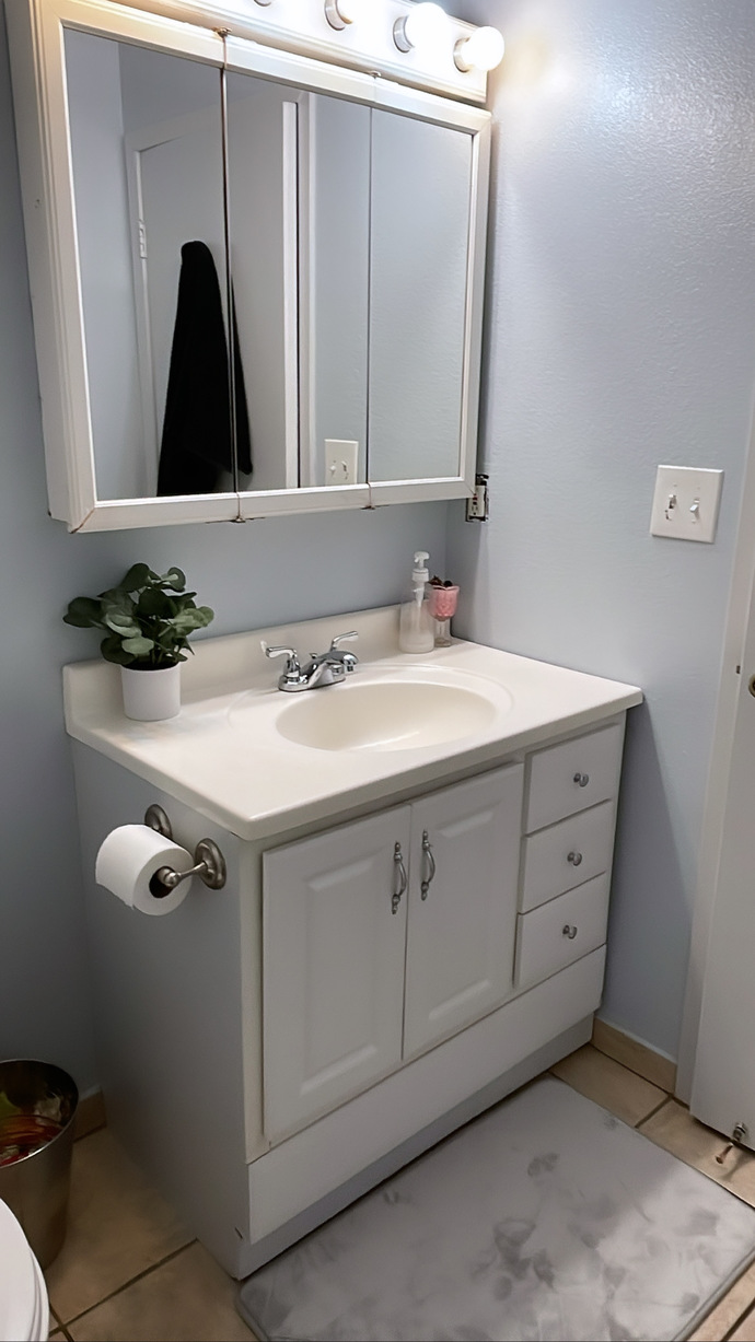 Help how do I make my bathroom cozy? Does my bathroom like nice or ugly?