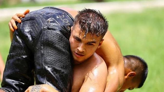 Is oil wrestling a gay sport?
