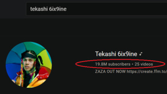 Why does Tekashi 6ix9ine has more than 10 times amount of subscribers than Nightwish?