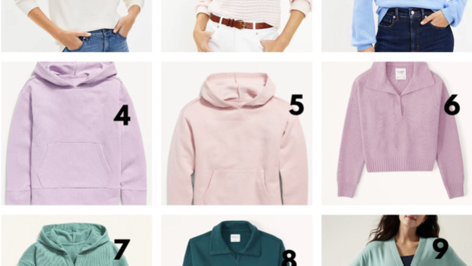Which sweaters/hoodies would look best for someone who's petite in height and proportions?