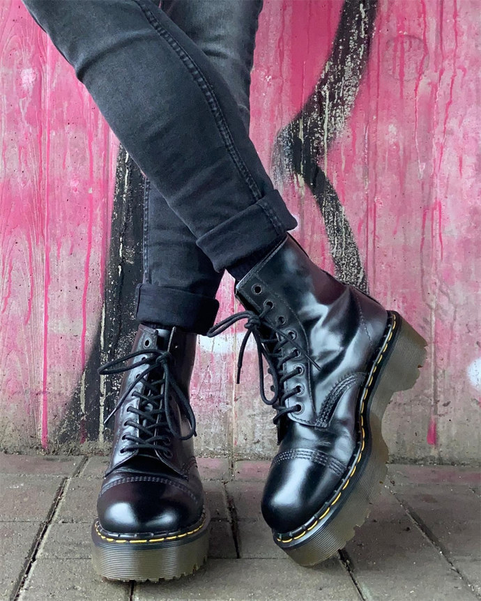 Dr. Martens: When you want to look feminine but not TOO feminine.
