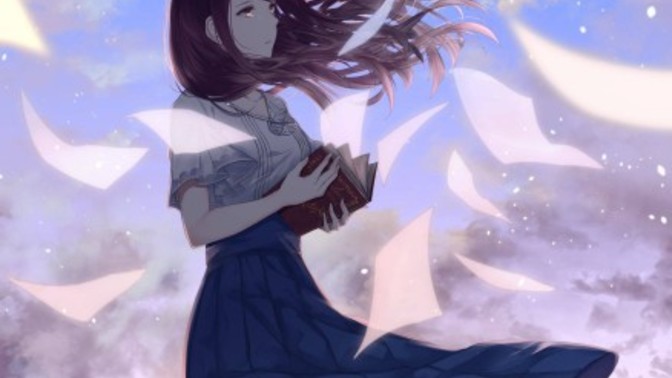 What do you think of this girl whose clothing is extremely feminine and elegant?