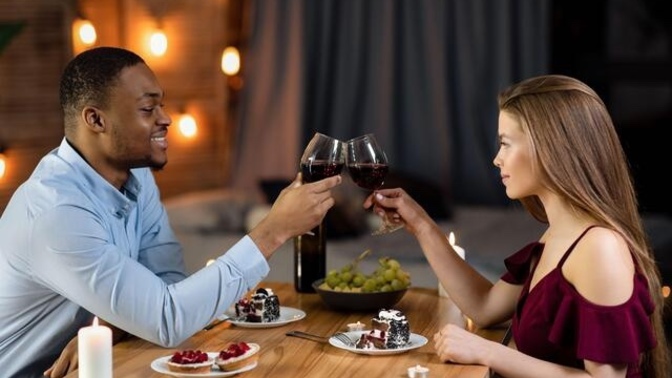 If you are just going to stay in for the day and have nothing planned but an occasional dinner, do you still get ready or have dinner in your pajamas?