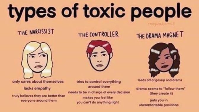 What makes a person 'toxic' to you?