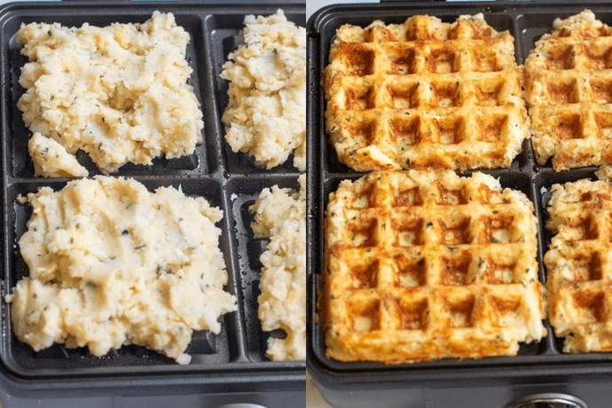 Would you ever eat waffles made from left over mashed taters?