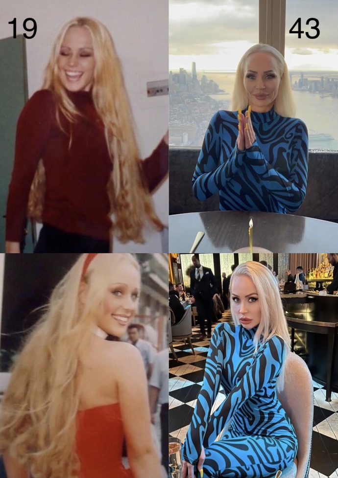 Did she have a glow up from age 19 to 43?