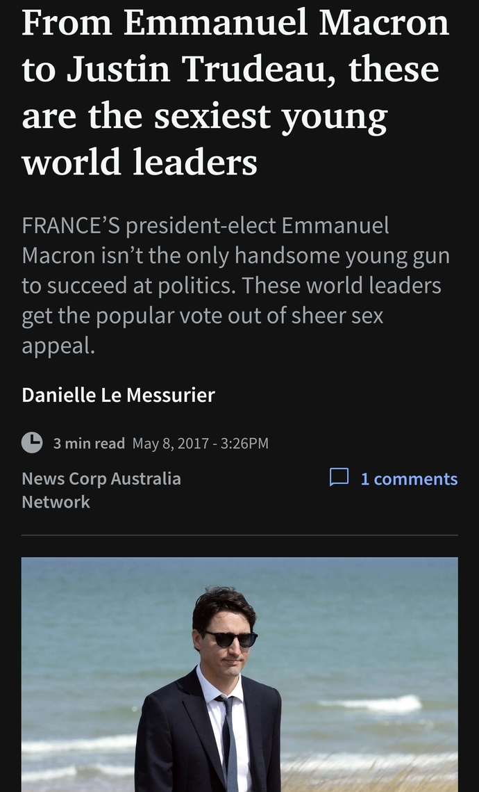 Which one of these sexiest young world leaders looks more masculine?