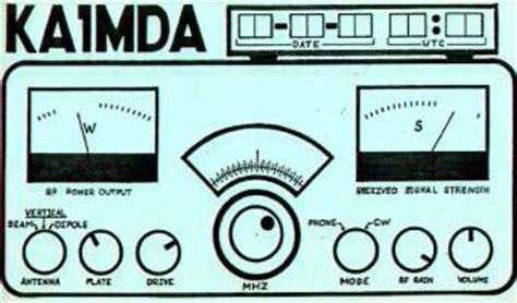 This card can be made to any call sign. You just fill out the areas. Like frequency, youd put in freq, above the turner nob.
