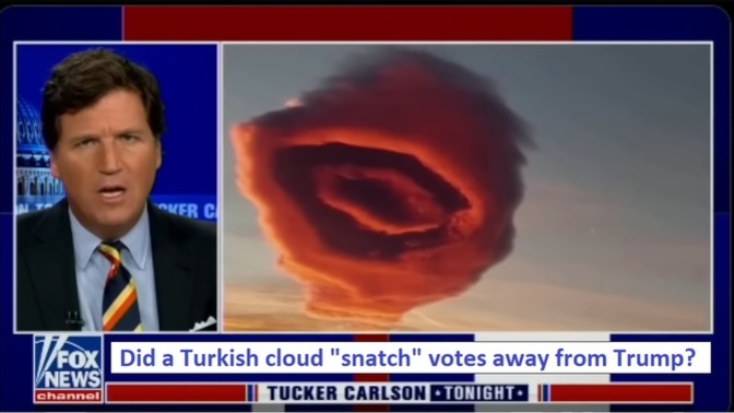 Are you surprised that Tucker Carlson featured the Turkish cloud on his propaganda show?