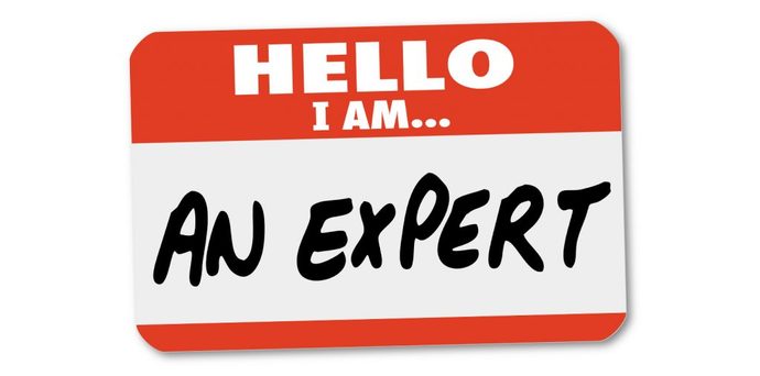 How do you define an “expert”?