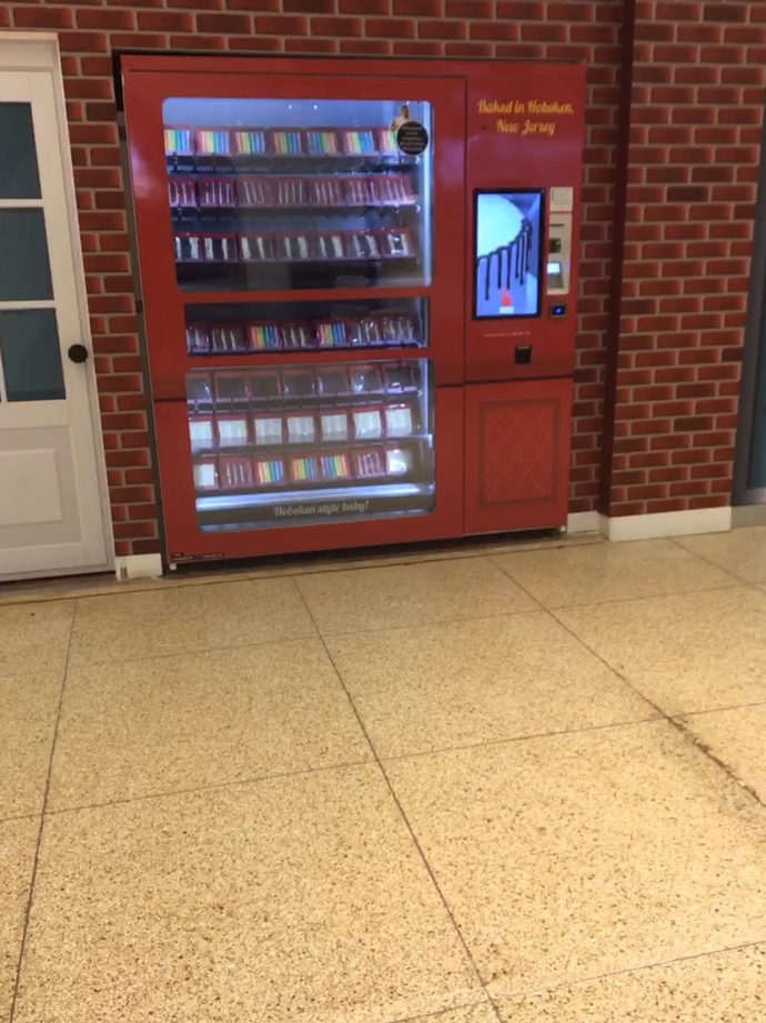 Have any of you seen a cake vending machine before?