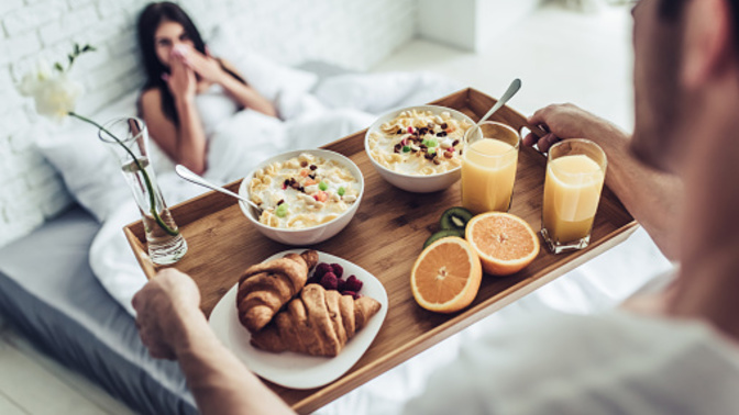 Do you prefer breakfast in bed with your sweetie or going out to brunch?