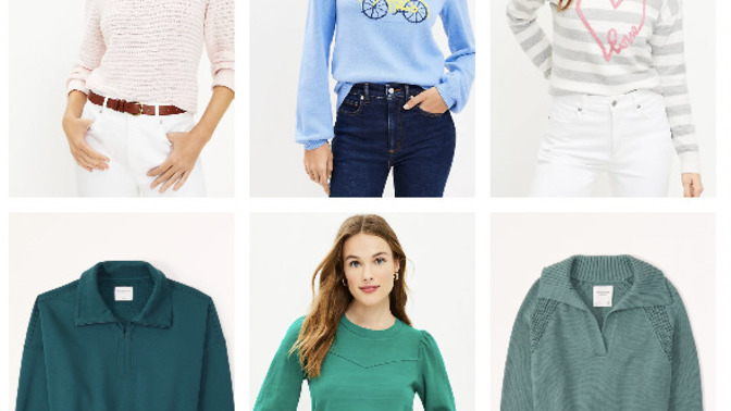 Would these sweaters look cute or frumpy?