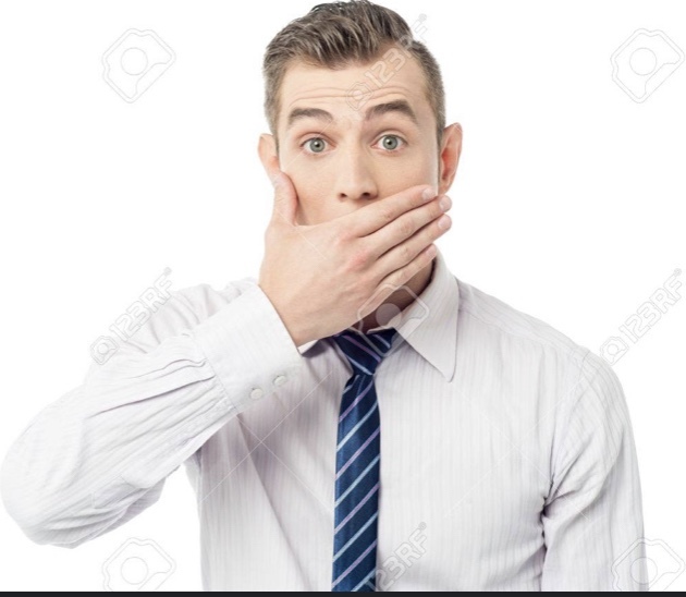 Does it look weird when a guy covers his mouth when shocked?