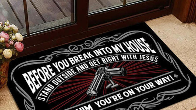 Would you display this door mat at your front door?