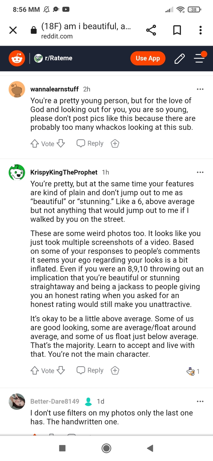 What do you think of this comment on Reddit?