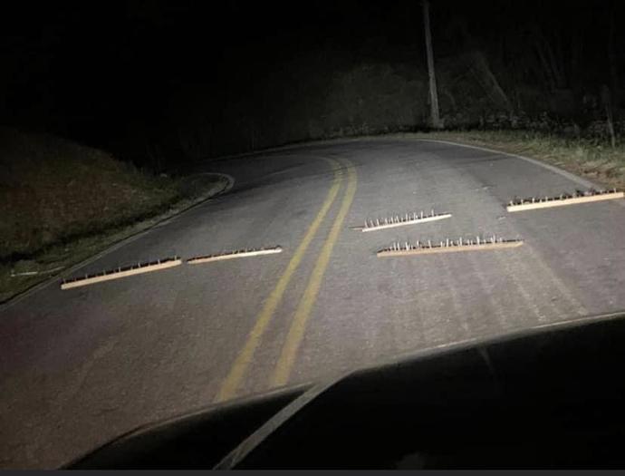 What would you do if you are driving down the road and see this?