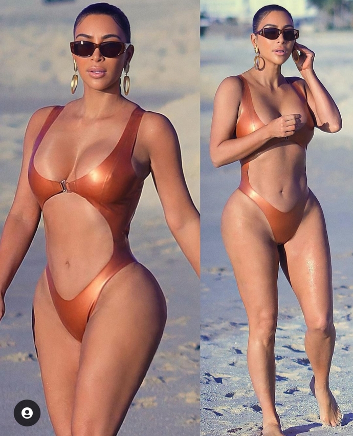 Comment on this bikini look of Kim Kardashian?