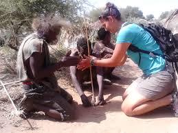 Hadzabe with a Tourist