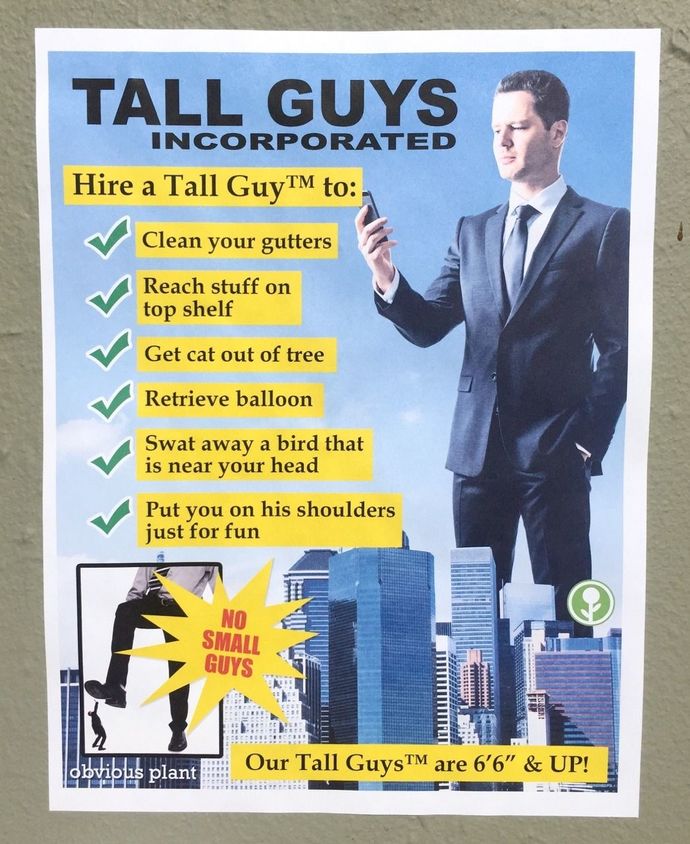 Why dont short guys &average size guys realise the problems and responsibilities us Tall guys face in America?