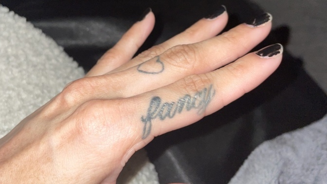 POLL- SHOULD I REMOVE MY FINGER TATTOO?