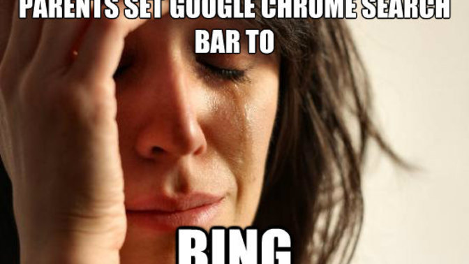 What's worse, doing a Bing search on Google Chrome, or a Google search on Microsoft Edge?