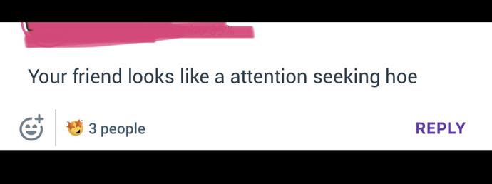 Called him a hoe seeking attention