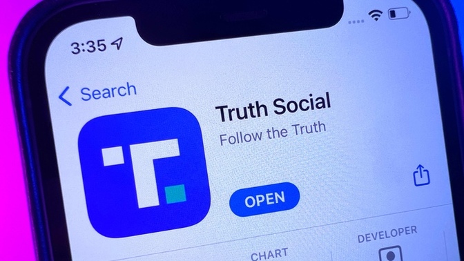 Should Truth social be banned from the app stores because it Brainwashes people?