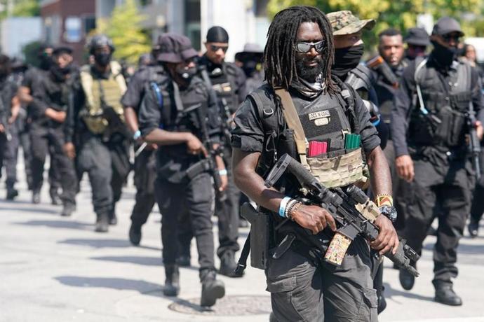 A right to a peaceful protest, a right to bare arms...