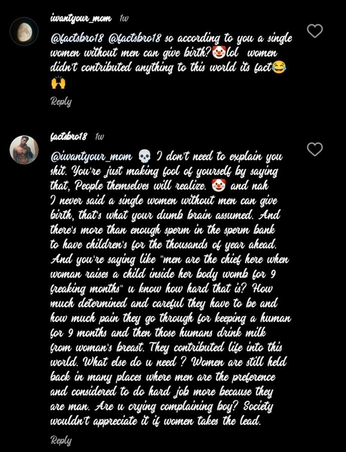 Do men think that low of women?