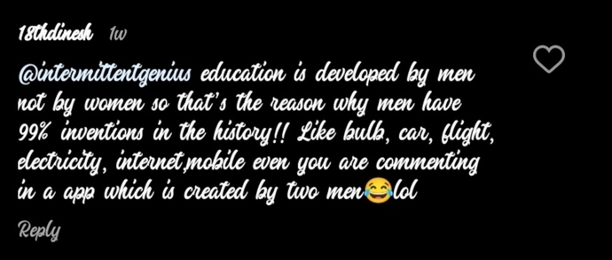 Do men think that low of women?