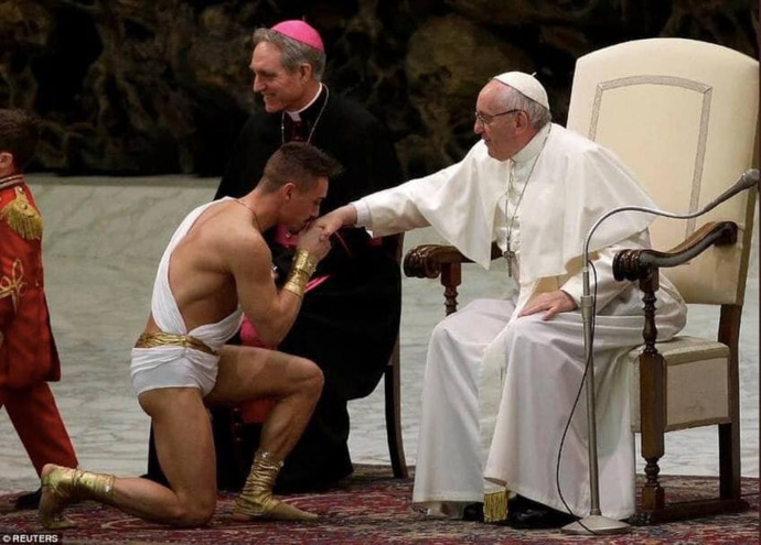 Will you bown down and kiss the Popes ring out of tradition and respect to him, why, why not?