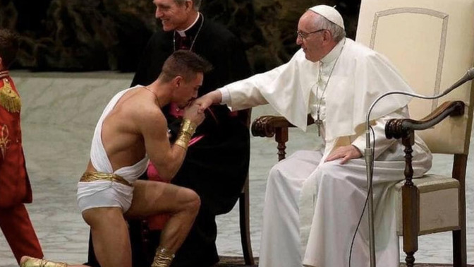 Will you bown down and kiss the Pope's ring out of tradition and respect to him, why, why not?