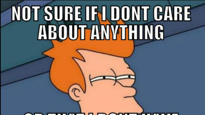 How to not care about anything?