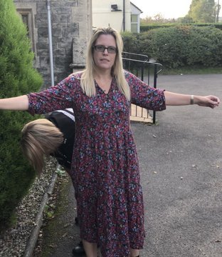 Her name is Caroline Farrow. She is here being arrested.