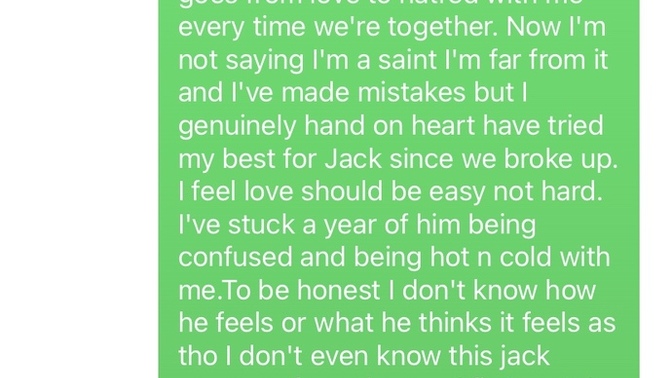 I’m really down about my ex I really wanted things to work out with him?