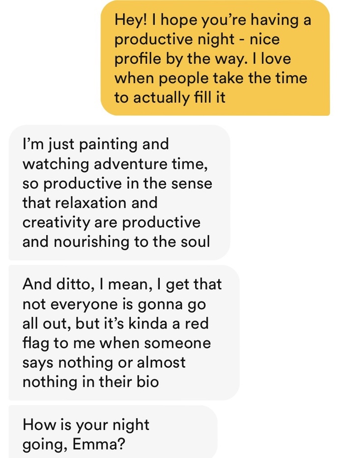 Does he seem interested?
