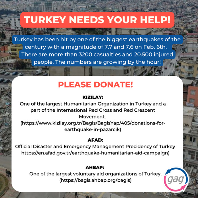 Have you heard of one of the biggest disasters in Turkey with magnitudes of 7.7 and 7.6? Do you know how to help/donate them?