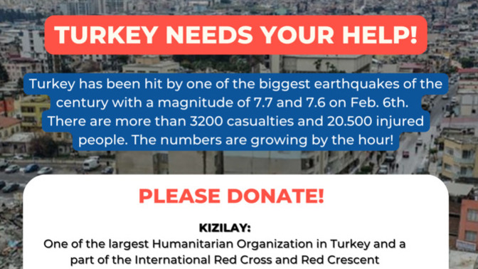 Have you heard of one of the biggest disasters in Turkey with magnitudes of 7.7 and 7.6? Do you know how to help/donate them?