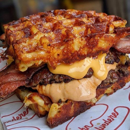 Have you ever had a waffle burger?