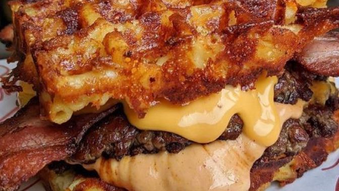 Have you ever had a waffle burger?