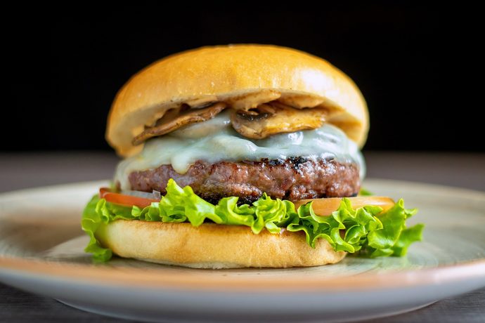 What in your opinion is the best cheese to put on a burger (are you prepared to get hungry?)?